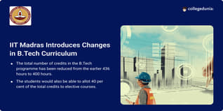 IIT Madras Introduces Changes in B.Tech Curriculum; Boosts Academic Flexibility and Entrepreneurship Opportunities